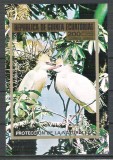 Eq. Guinea 1976 African Birds, imperf. sheet, used M.024