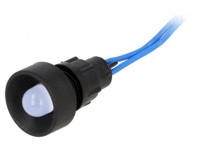 Lampă LED de Control Albastră 230V IP40 13mm foto