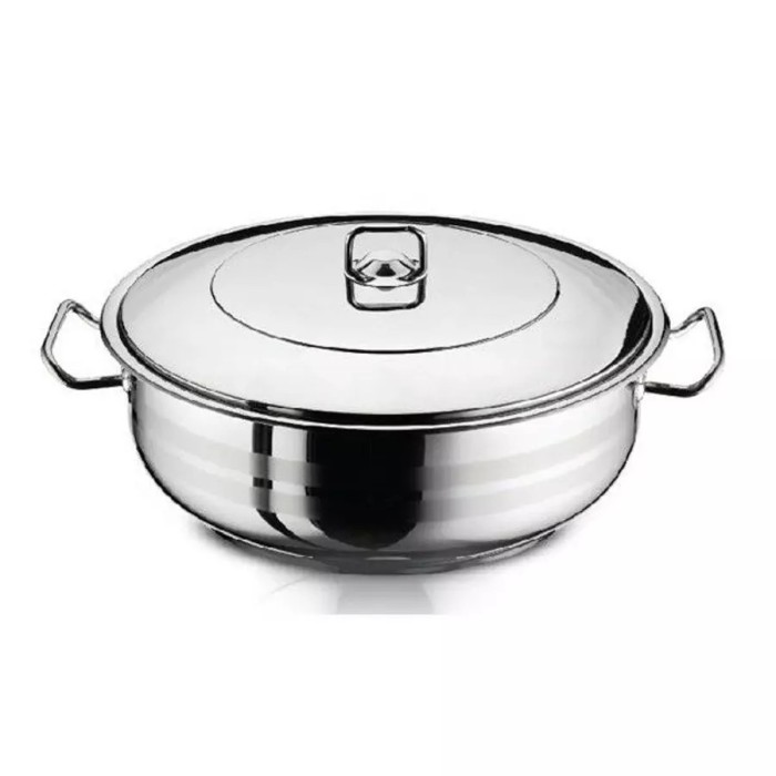 Arian Oala pentru prajit din otel inoxidabil 32*12 cm, 8,5 litri Handy KitchenServ