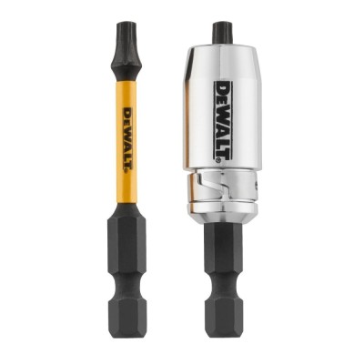 Set 2 biti pentru insurubare de impact, DeWalt Flextorq DT70537T-QZ, profil Torx, T20, 57 mm foto