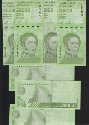 Venezuela 20000 20.000 bolivari bolivares 2019 unc pret pe bucata foto