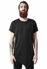 Tricou lung asimetrice - negru Urban Classics XXL EU foto