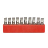 Set biti Varf Surubelnita Cr-V dreapta - 10 buc 6 x 25 mm Evotools 605114