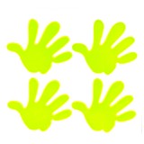Cumpara ieftin Set 4 abtibilduri reflectorizante verde fluorescent, model mana, 17 x 15 cm