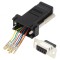 Adaptor D-Sub 9pin Mamă la RJ45 Soclu