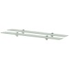 Rafturi suspendate, 2 buc., 90 x 20 cm, sticla, 8 mm
