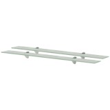 VidaXL Rafturi suspendate, 2 buc., 90 x 20 cm, sticlă, 8 mm
