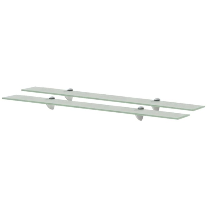 Gossi rafturi suspendate, 2 buc., 90 x 20 cm, sticla, 8 mm