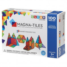 Magna-Tiles Clear Colors set magnetic - 100 piese foto