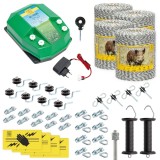 Pachet complet gard electric 4000 m, 7.2 Joule, 230V/12V, pentru animale salbatice, AgroElectro