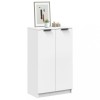 vidaXL Dulap Pantofi Alb 59x35x100 cm Lemn Prelucrat Pantofar Hol Organizator