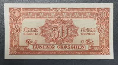 Austria 50 Groschen 1944 Ocupația militara aliata UNC foto