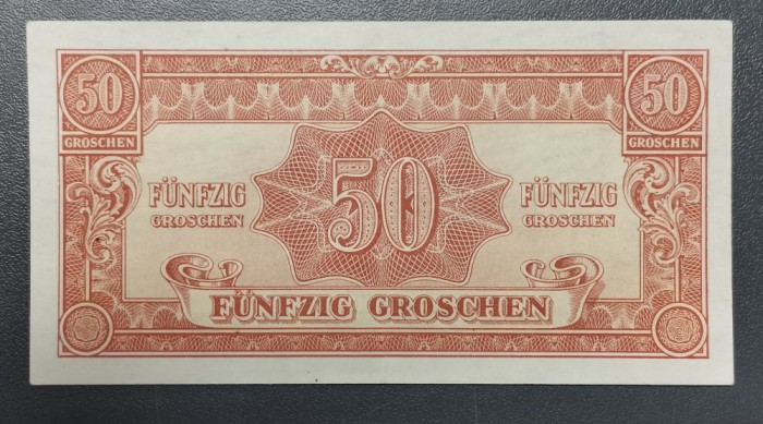Austria 50 Groschen 1944 Ocupația militara aliata UNC