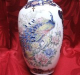 VAZA PORTELAN JAPONEZ DECOR ROYAL PEACOCK - PAUNI