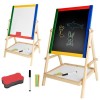Tabla magnetica cu 2 fete de scris,pentru copii,inaltime maxima 65 cm,accesorii incluse