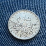 Cumpara ieftin 1j - 5 Francs 1966 Franta / franci argint