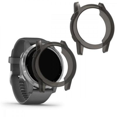 Set 2 Huse pentru Garmin Vivoactive 4 (45 mm), Silicon, Negru, 50939.02 foto