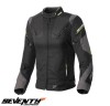 Geaca (jacheta) femei pentru scuter - motocicleta Racing Seventy vara/iarna model SD-JR71 culoare: negru/gralben fluor Negru/galben fluor XS