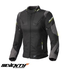 Geaca (jacheta) femei pentru scuter - motocicleta Racing Seventy vara/iarna model SD-JR71 culoare: negru/gralben fluor Negru/galben fluor XL