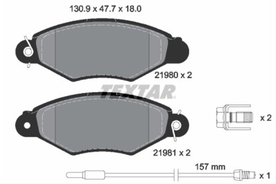 Set placute frana TEXTAR 2198003 foto