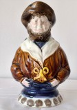 Nimy les Mons, Belgia, 1890 - Canceu - Marinar - Carafa majolica