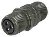 Conector circular 3 pini mamă AMPHENOL pentru lipire, 13A, 500V, MS/DS