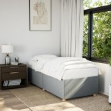 VidaXL Cadru de pat fără saltea, gri deschis, 100x200 cm, textil