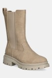 U.S. Polo Assn. cizme ALICYA004A culoarea bej, cu toc plat, ALICYA004W/EU1