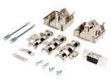D-Sub 9-Pin Mufă Mamă Lipire pe Cablu Kit Complet
