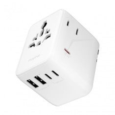 Incarcator Mophie Essential 35w GaN 5 Port + AC Travel Adapter, White