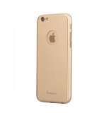 Cumpara ieftin Husa 360&ordm; iPaky pentru iPhone 6 PLUS/6S PLUS ( Protectie fata-spate) cu folie de protectie inclusa - Gold, MyStyle