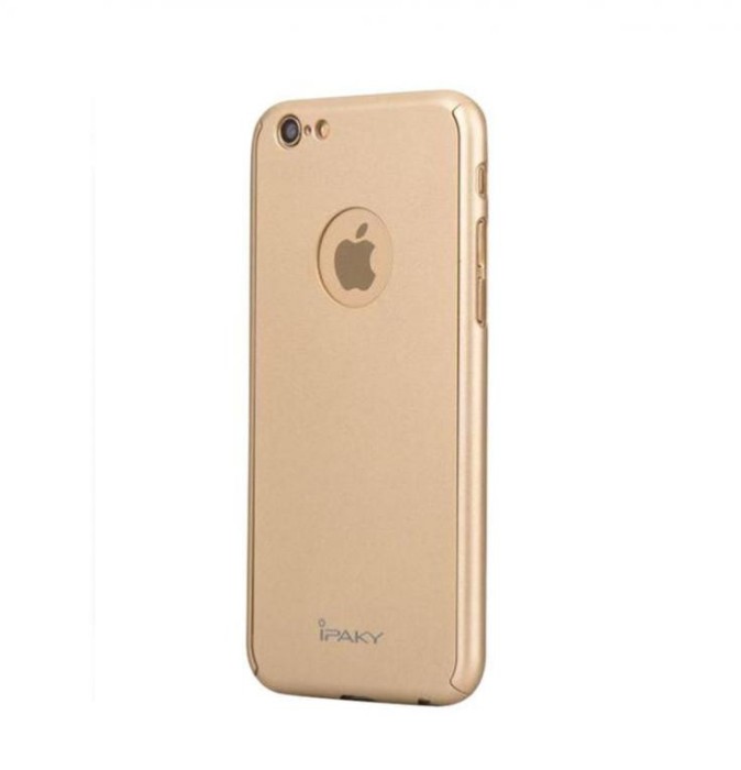 HUSA FullBody MyStyle iPaky Original Gold pentru Apple iPhone 7 acoperire completa 360 grade cu folie de protectie gratis
