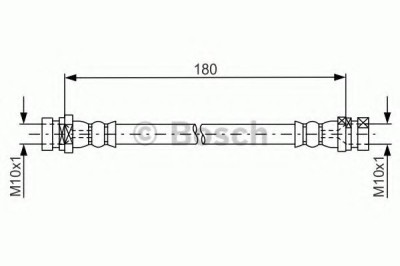 Conducta / cablu frana RENAULT KANGOO Express (FW0/1) (2008 - 2016) BOSCH 1 987 481 681 foto