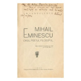 I. N. Lungulescu, Mihail Eminescu. Omul, poetul, filosoful, cu dedicația olografă a autorului