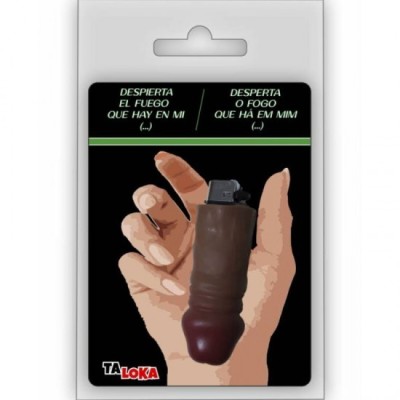TALOKA - FANTASTIC LIGHTER IN THE SHAPE OF A MULATTO COLOR PENIS 100% RECHARGEABLE foto
