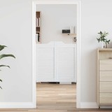 Cumpara ieftin Uși batante cu jaluzele 1 pereche alb 80x80 cm