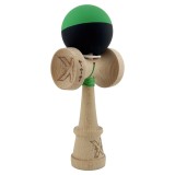 Kendama X Originala, Profesionala, Cyrax, Cupe Mari KING SIZE V3, Rubber Grip, Gaura in Baza, Rulment Metalic, din lemn 18 cm, Ata 62/65 cm, Bicolor V