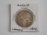 C50 - Moneda foarte veche - Anglia - one penny - 1902