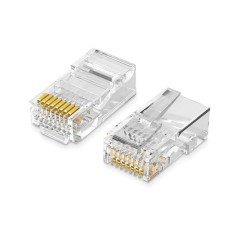 MUFA RJ-45 Ugreen, &quot;NW110&quot; pt. cablu UTP, Cat5/Cat5e, RJ-45 (T), plastic, 10 buc, &quot;20329&quot; - 6957303823291