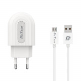 Incarcator si Cablu Date compatibil telefon- tableta micro USB, DeTech, 5V, 2.4A