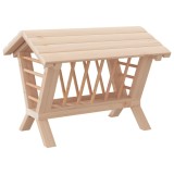 Cumpara ieftin Hranitor pentru fan de iepuri, 44x33x33 cm, lemn masiv brad