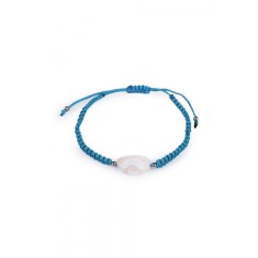 Bratara Shamballa, 14 - 26 cm, Turcoaz