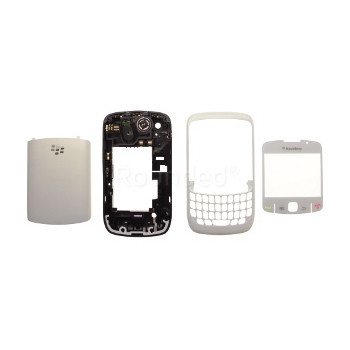 Carcasa Blackberry 8520 Albă foto