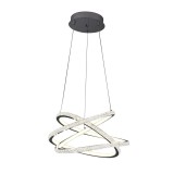 Pendul Style LED 140W 1m 3CCT cu telecomanda, crom, Erste