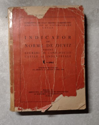 INDICATOR NORME DEVIZ LUCRARI DE REPARATII LA CONSTRUCTII CIVILE SI INDUSTRIALE foto