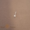 Piercing Nas Argint 925 cu Zirconia Alb, Thailanda - SaraTremo, Elegant, Stralucitor