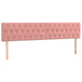 Cumpara ieftin Tablii de pat, roz, 200x7x78/88 cm, catifea