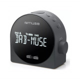 Ceas cu radio Muse M-185 CDB, DAB, Negru