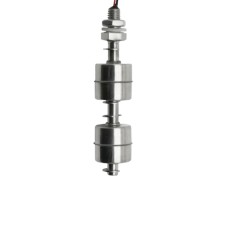 Senzor nivel lichid cu 2 plutitori, otel inoxidabil, 100 mm, O 10, montaj vertical