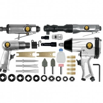 Trusa cu unelte pneumatice si accesorii, 33 piese